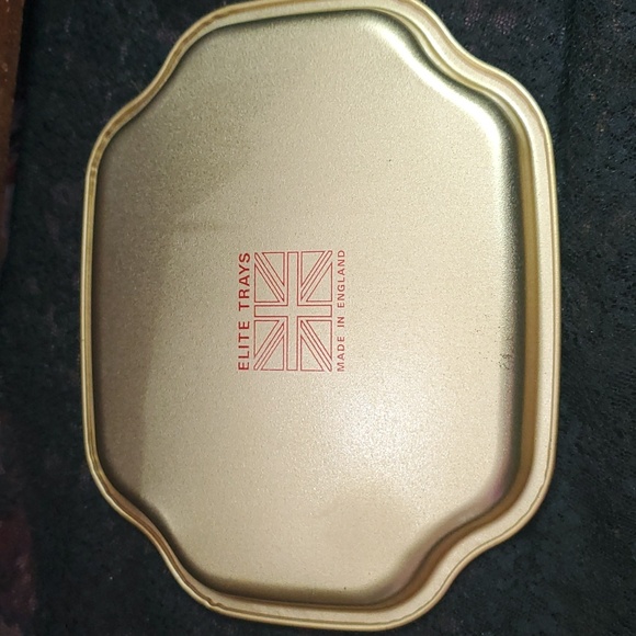 VINTAGE ENGLISH ELITE GOLD BIRD FLOWER TREE TRAY 7.5”W Dx764 - Picture 4 of 6